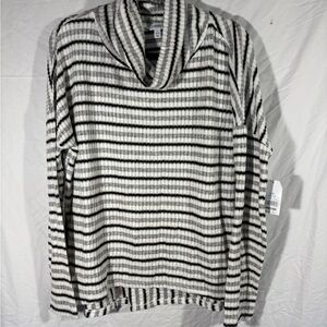 Striped Black and White Women’s Sweater